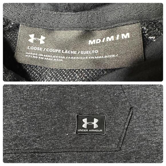 Under Armour Project Rock Gray S/S Hoodie Men’s M Graphic - Picture 6 of 7